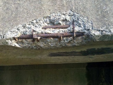 Beam, Rebar exposed, Repair and Rehabilitation of Concrete Structures