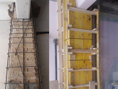 Отслоение защитного слоя бетона, ремонт в Валенсии
