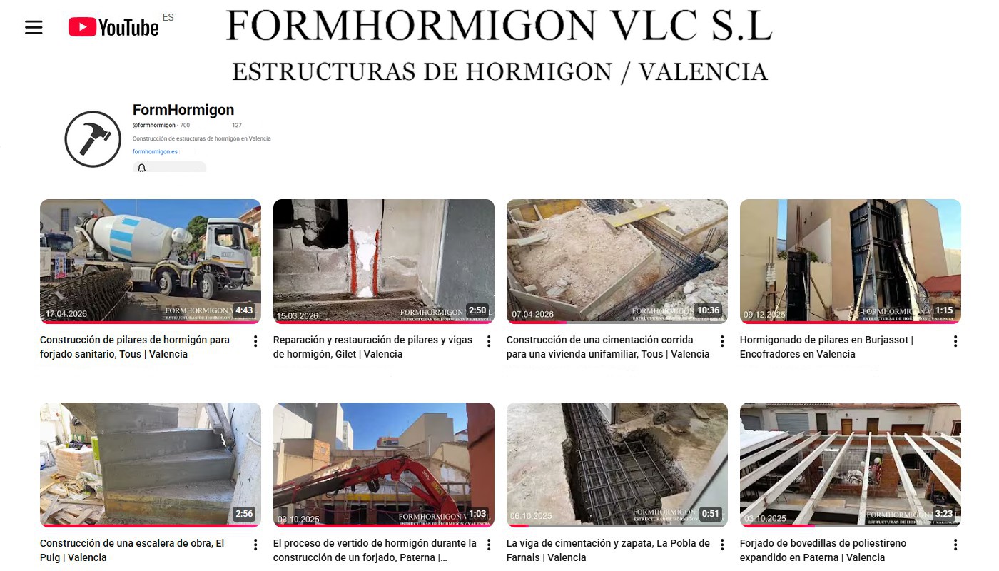 Videos de obras de construcción en Valencia
